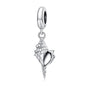 925 Sterling Silver Conch Pendant For Diy Bracelets & Necklaces