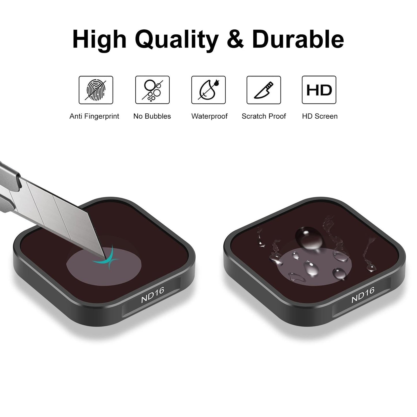 Compatible with Hero12 / 11 / 10 / 9 Gopro Action Camera Lens Filter