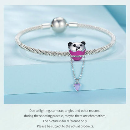 925 Sterling Silver Adorable Hot Air Balloon Bracelet Charm
