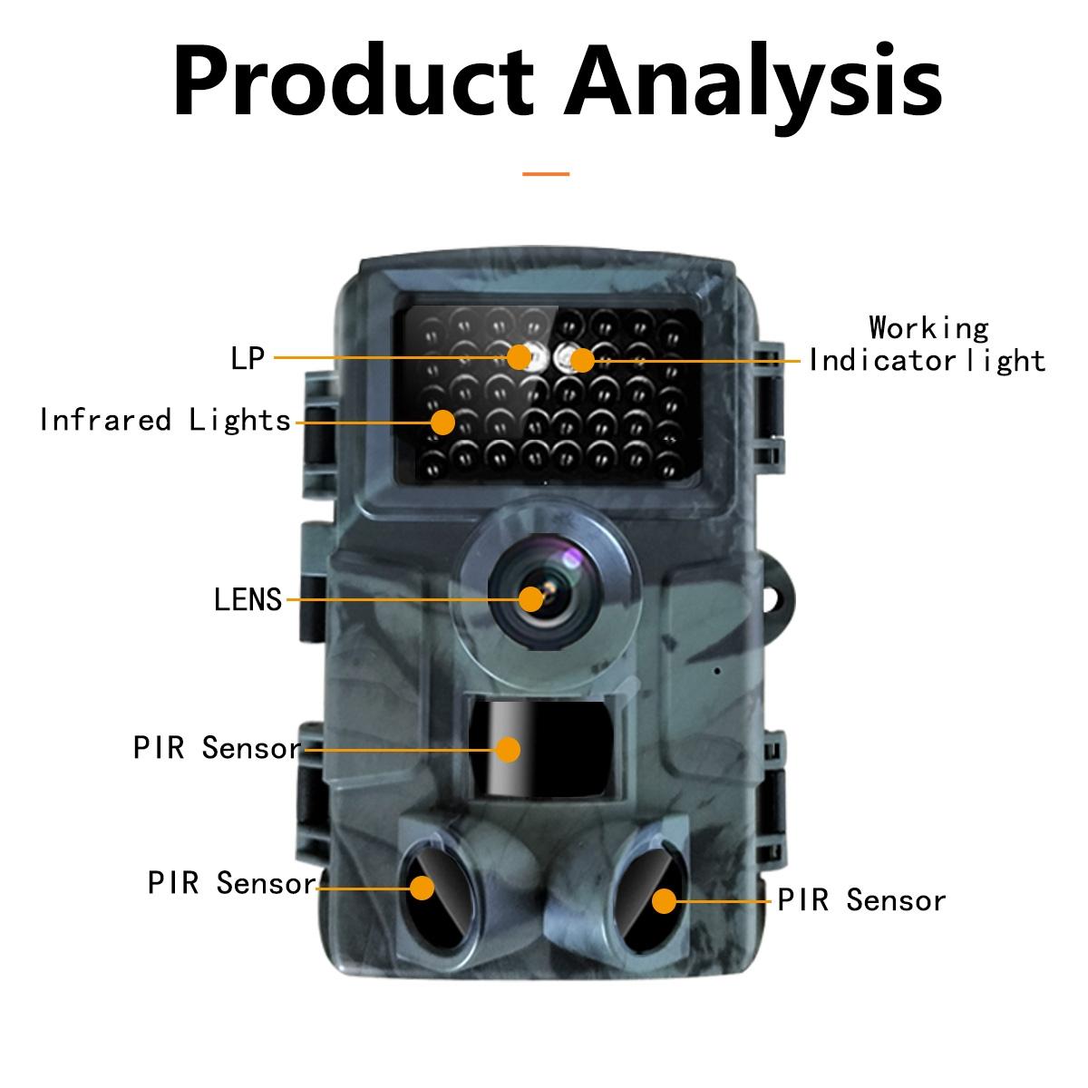 4k Infrared Night Vision Hunting Camera with 2 Lcd Screen