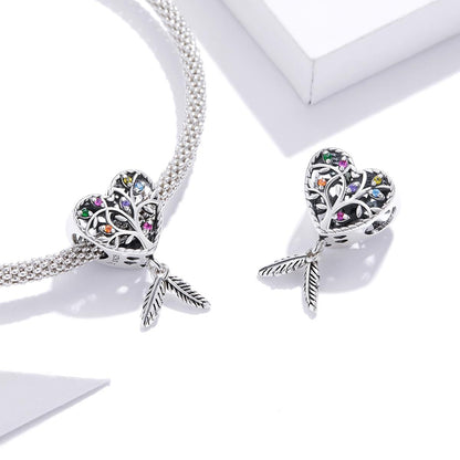 925 Sterling Silver Tree Of Life Beads For Diy Bracelets & Necklaces