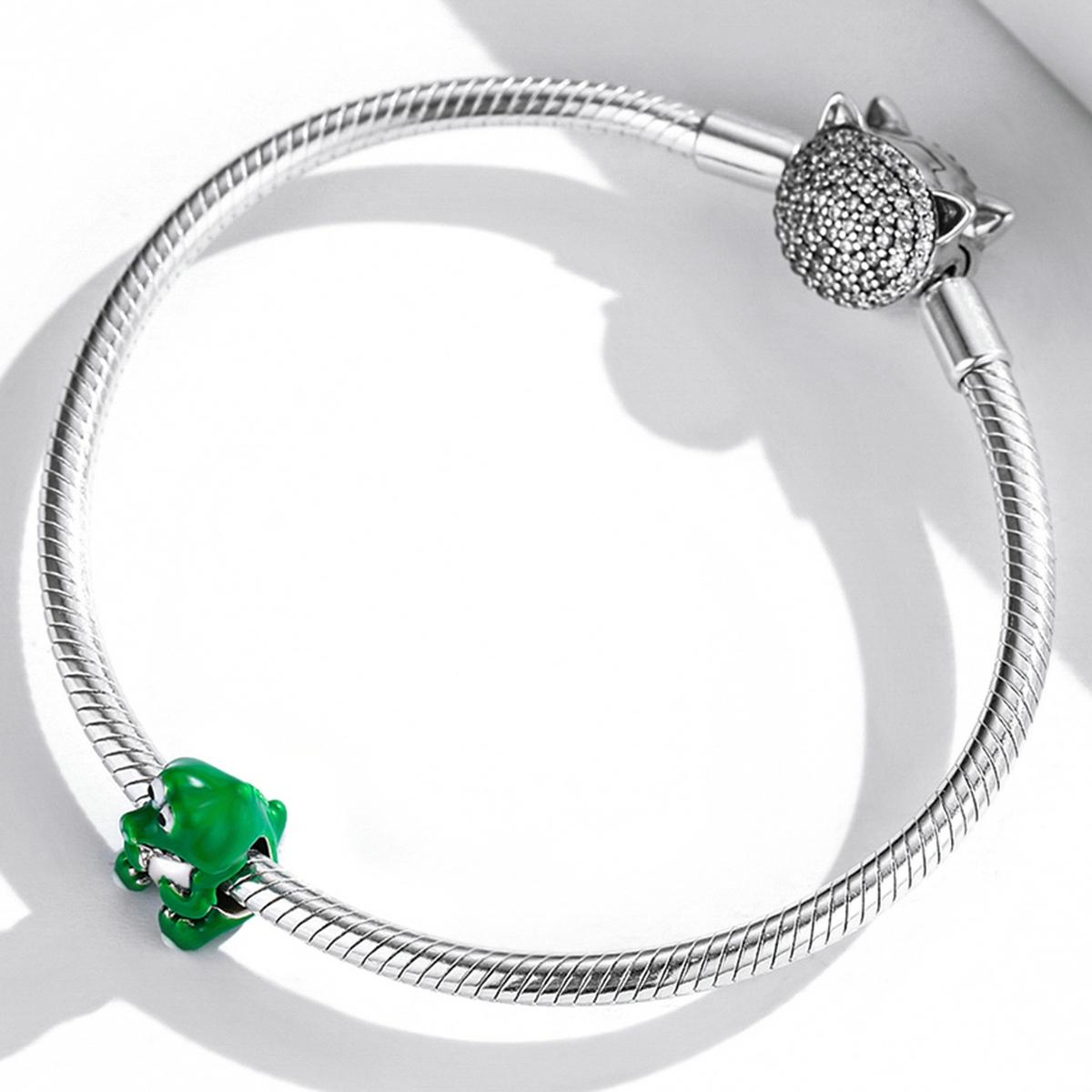 925 Sterling Silver Crocodile Beads For Diy Bracelets & Necklaces
