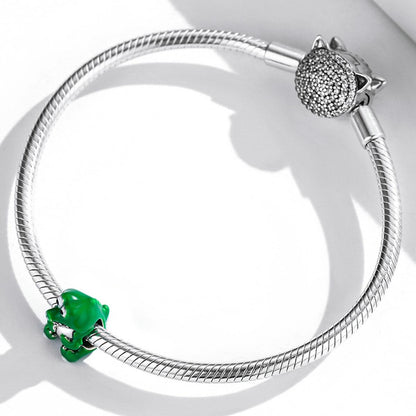 925 Sterling Silver Crocodile Beads For Diy Bracelets & Necklaces