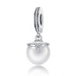 925 Sterling Silver Chic Pearl Charm For Diy Bracelets
