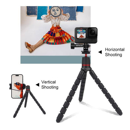 Flexible Mini Octopus Tripod With Remote For Slr Gopro Cellphone