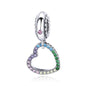 925 Sterling Silver Skull Heart Pendant For Diy Bracelets & Necklaces Style - Pendent