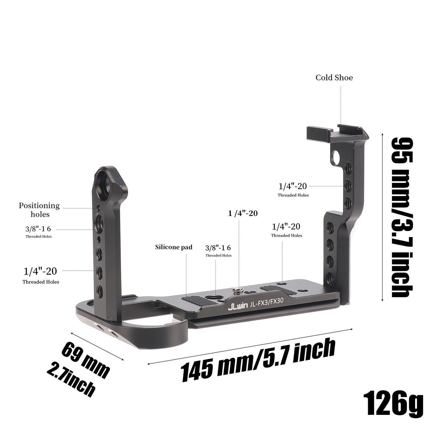 Sony Fx30 / Fx3 Camera Protection Cage Stabilizer Rig - Rabbit Cage - Only Top Board