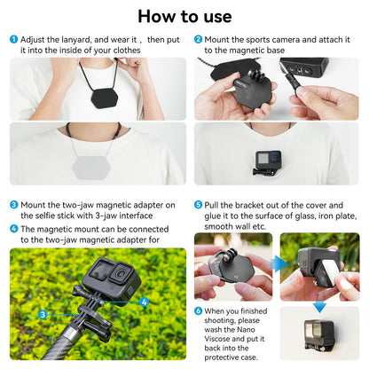 Quick Release Magnetic Camera Mount - Compact