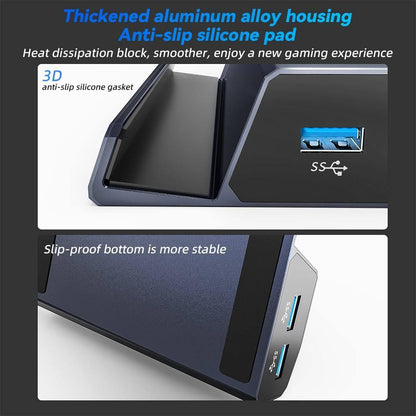 6-in-1 Steam Deck Expansion Dock with 4k Hdmi Output