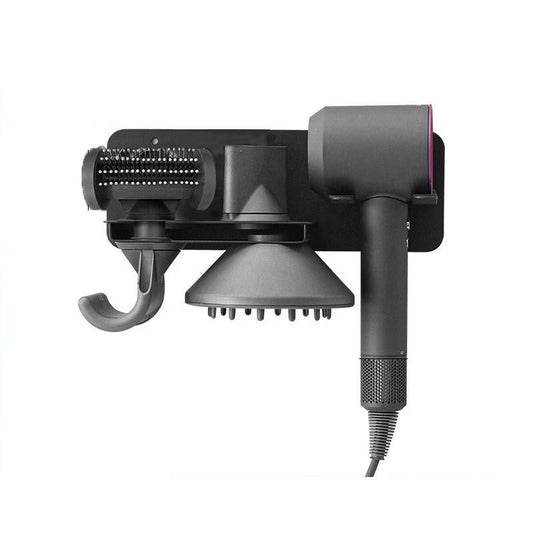 Wall Mounted Hair Dryer Holder For Bathroom Storage Upgraded Model