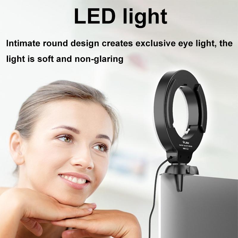 48leds Laptop Camera Beauty Ring Light - Clip Set 4-inch - Clip Set