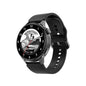 1.36 Inch Hd Screen Smart Call Watch With Nfc Function - Black Silicone