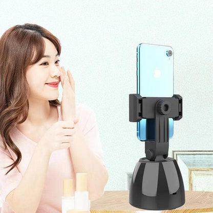 Smart 360-Degree Follow-Up Tripod Head For Live Video Recording With Battery