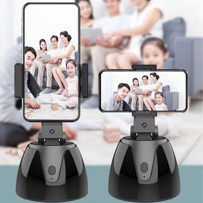 Smart 360-Degree Follow-Up Tripod Head For Live Video Recording With Battery