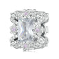 925 Sterling Silver Flower Zirconia Bracelet In Plating