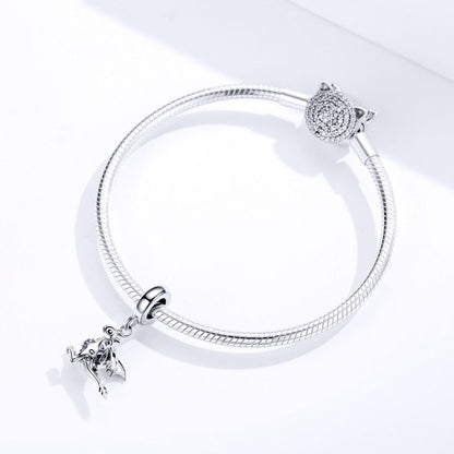 925 Sterling Silver Drogon Dinosaur Charm For Diy Bracelets