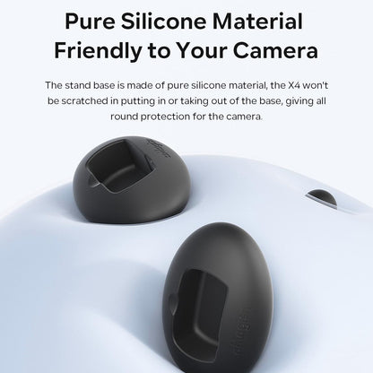 Insta360 X4 Vehicle Mount with Non-slip Silicone Base and Double-sided Glue - With Double Dided Glue
