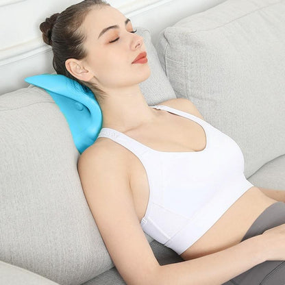 Cervical Spondylosis Correction Pillow Blue Cow Horns - 877 Cow Horns Blue