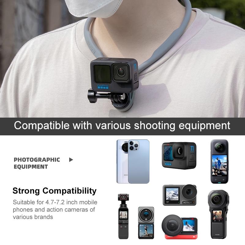 Flexible Neck Mount for Pov Viewing with Strap - Standard With Strap
