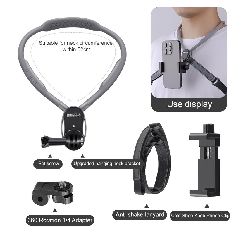 Flexible Neck Mount for Pov Viewing with Strap - Standard With Strap
