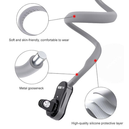 Flexible Neck Mount for Pov Viewing with Strap - Standard With Strap
