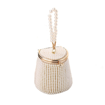 Mini Pearl Tote Bag Evening Bucket Ordinary Color