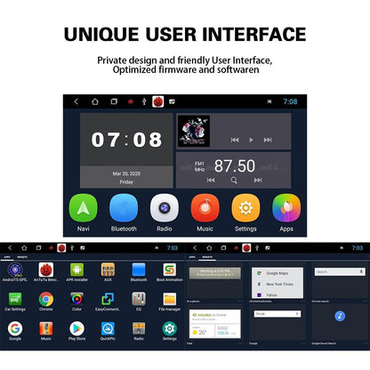 7 Inch Android Car Multimedia Player With Navigation Bluetooth Reversing Camera - Fits Volkswagen - Android 10.0 - 1 + 16G - Standard + 4Lights