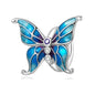 925 Sterling Silver Diy Butterfly Bracelet With Pearl Accents Scc2326
