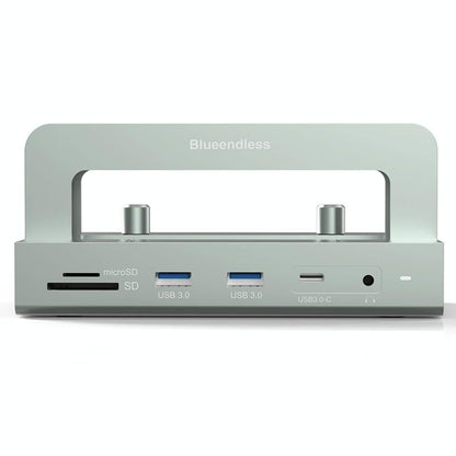 Vertical Laptop Docking Station with 4k / 60hz Type-c Hub - 10-In -1 Without Lan