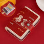 Festive Cartoon Snap Anti Degaussing Card Holder Lucky Change Id Storage Bag - Get Rich