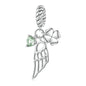 925 Sterling Silver Zircon Clover Bracelet With Hollow Wings