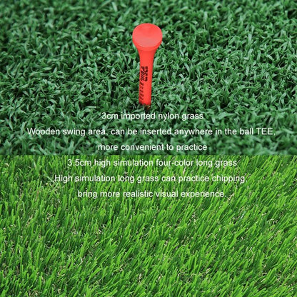 Indoor Golf Practice Pad - 3-In-1 Swing Mat For Hitting And Chipping - 30X60Cm