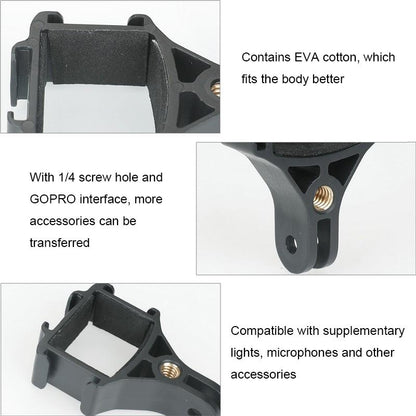 Dji Pocket 2 Camera Expansion Adapter Holder for Fixed Connection - Black