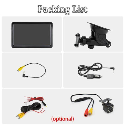 7 Inch Bluetooth 5.0 Carplay Monitor - Portable Compatible With Most Vehicles - Display