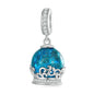 925 Sterling Silver Crystal Ball Bracelet With Zirconia Charm