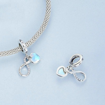 925 Sterling Silver Sisterhood Charm Bracelet With Zirconia Pendant
