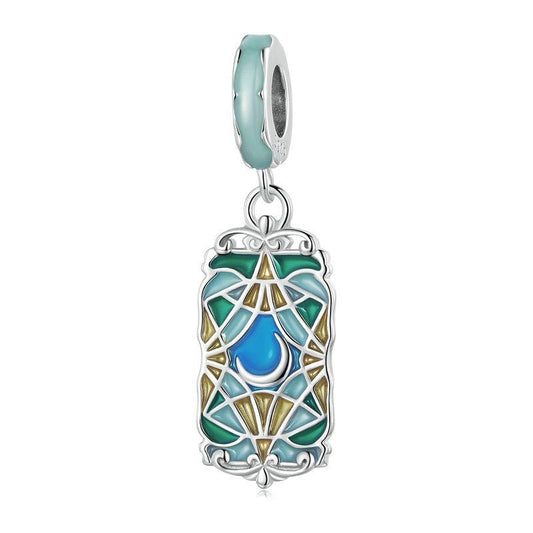 925 Sterling Silver Colorful Moon Tarot Bracelet