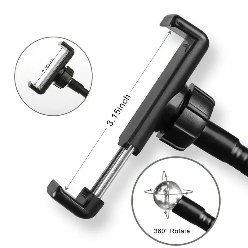 360 Degree Flexible Selfie Ring Light with Phone Holder for Live Streaming - 4 Inch