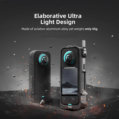 Amagisn Metal Rabbit Cage Protective Frame - Insta360 X3 - With Lens Cover