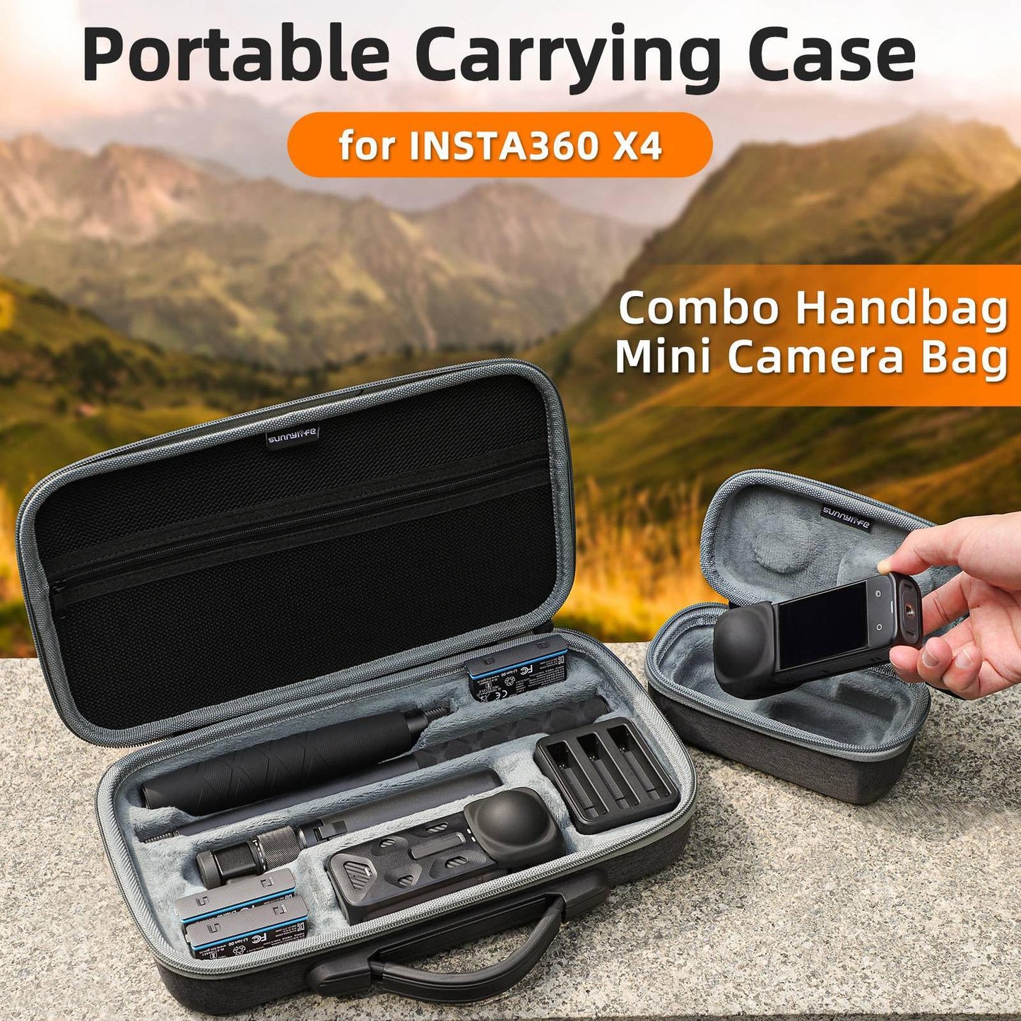 Insta360 X4 Sunnylife Mini Camera Bag for Carrying Model X4-b812 - X4-B812 Mini Camera Bag