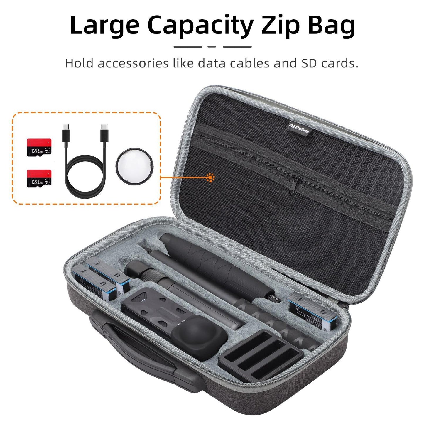 Insta360 X4 Sunnylife Mini Camera Bag for Carrying Model X4-b812 - X4-B812 Mini Camera Bag