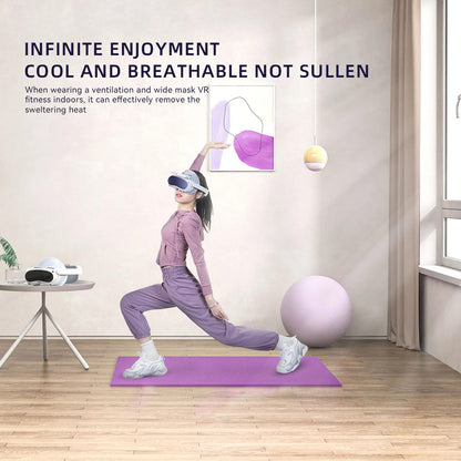 Comfortable Ice Silk Vr Face Cushion For Pico 4 Hibloks - 1Pc Pu Cotton