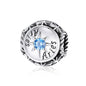 925 Sterling Silver Zodiac Zircon Bead Bracelet / Necklace Set Aries Style - Aries