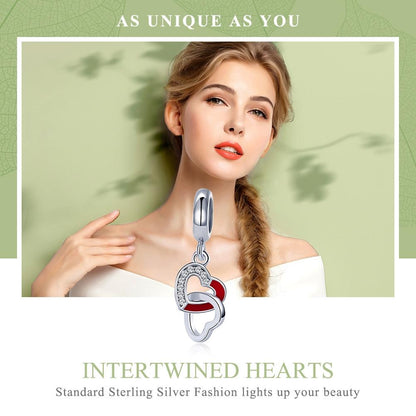 925 Sterling Silver Diy Heart Pendant With String