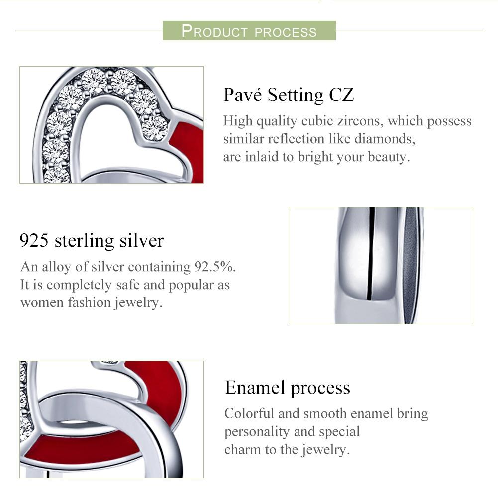 925 Sterling Silver Diy Heart Pendant With String