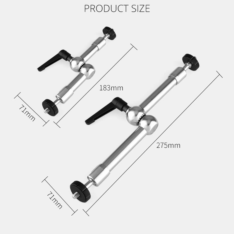 11-Inch Stainless Steel Articulating Magic Arm With Adjustable Friction - 7 Inch
