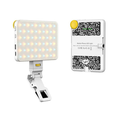 Rechargeable Clip Fill Light - 60 Leds 3 Light Modes Front & Back Clip a Type Blue - A Type Blue