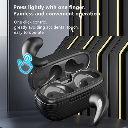 Bluetooth Earphones with Charging Case for Restful Sleep - Black Wihout Silicone Case