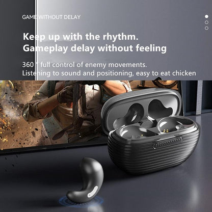 Bluetooth Earphones with Charging Case for Restful Sleep - Black Wihout Silicone Case