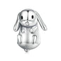 925 Sterling Silver Adorable Lop Rabbit Bracelet